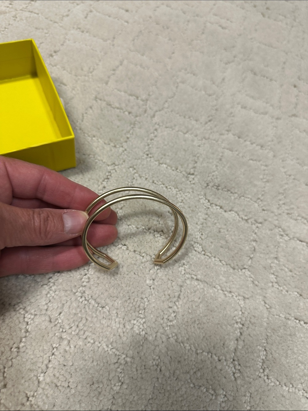 Kendra Scott Mikki brushed Gold Double-Band Open Cuff Bracelet